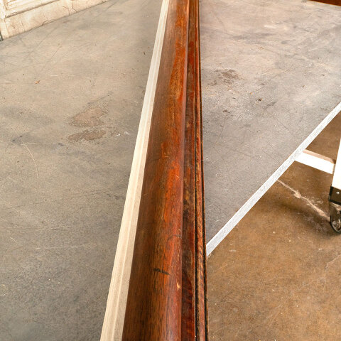 #44761 Salvaged Antique Wood Staircase Handrail image 3