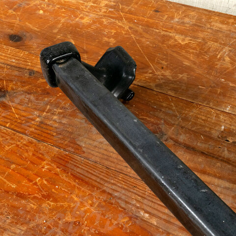 #44768 Vintage Black Enameled Bathroom Towel Bar image 2