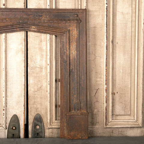 #44787 30x31 Antique Cast Iron Fireplace Surround image 6