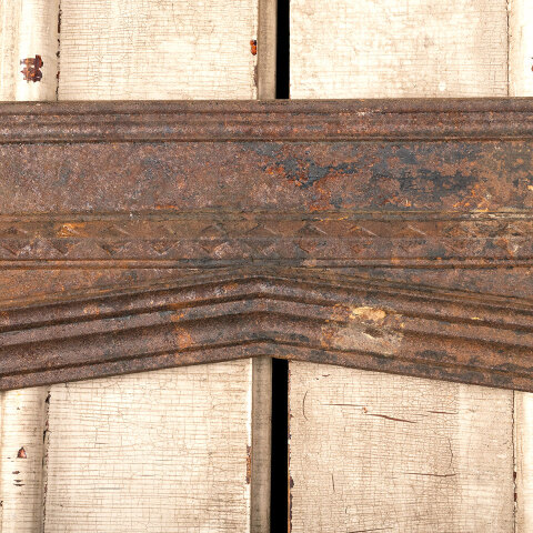 #44787 30x31 Antique Cast Iron Fireplace Surround image 4