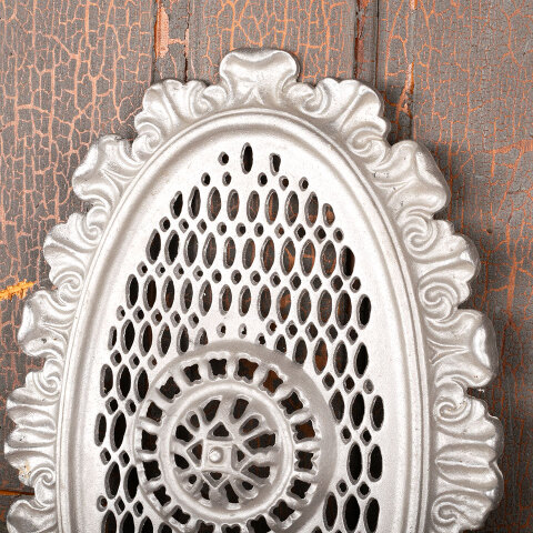 #44788 Ornate Cast Aluminum Oval House Vent image 3