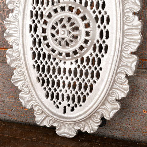 #44788 Ornate Cast Aluminum Oval House Vent image 4
