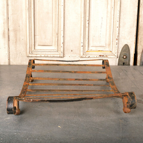 #44791 Antique Wrought Iron Log Holder Basket image 6