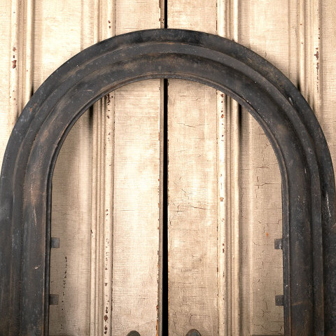 #44822 Antique Arched Top Metal Fireplace Surround image 2