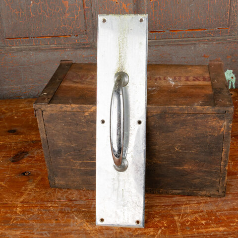 #44834 Vintage Chrome Door Pull Handle Hardware image 2