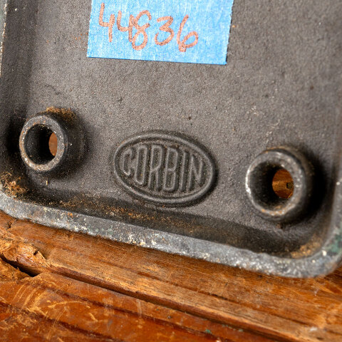 #44836 Antique Corbin Door Push Plate Hardware image 5