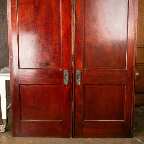 #44851 62x80 Salvaged Antique 2 Panel Pocket Doors image 7