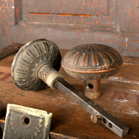 #44940 Antique Mallory Wheeler Door Hardware Set image 8