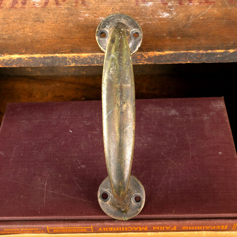 #44941 Antique Solid Brass Door Handle Hardware image 3