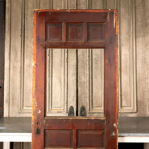#44951 32x79 Salvaged Antique Victorian Entry Door image 6