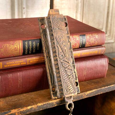 #45026 Antique Victorian Eastlake Surface Door Latch image 2