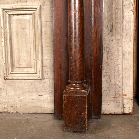 #45050 Salvaged Fireplace Mantel w/ Beveled Mirror image 8