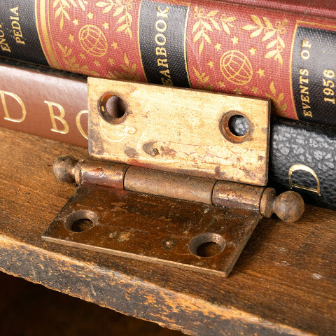 #45123 Antique 2" Ball Finial Furniture Hinge image 4