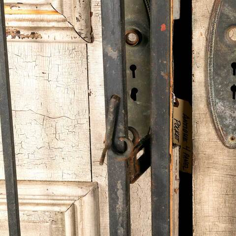 #45128 Vintage Wrought Iron Driveway Gates image 4