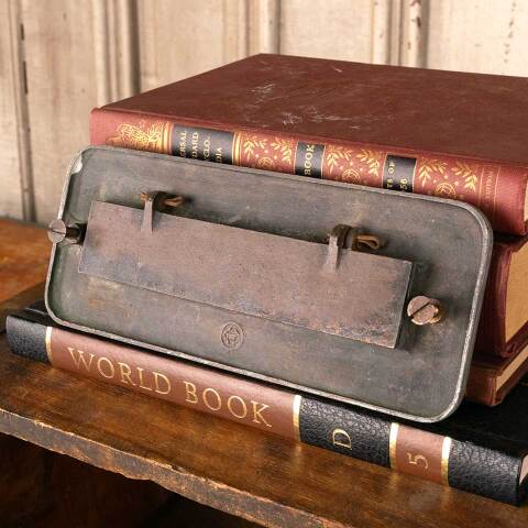 #45241 Antique LETTERS Door Mail Slot Hardware image 8