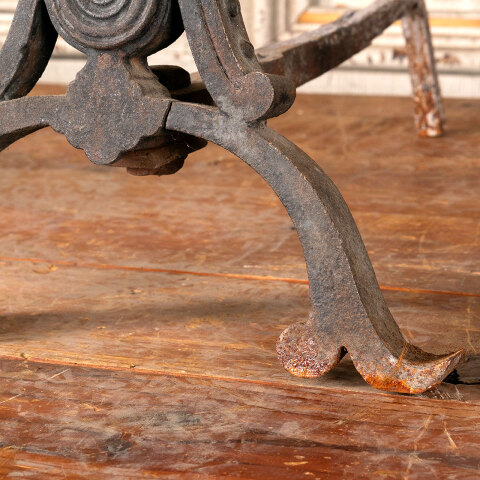 #45247 Antique Cast Iron Fireplace Andirons image 4