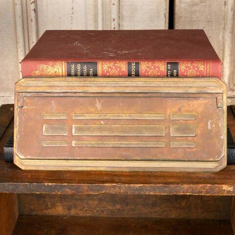 #45275 Antique Brass Entry Door Mail Slot Hardware image 3