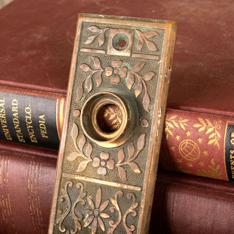 #45330 Antique Lockwood Doorknob Backplate image 3