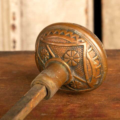 #45358 Antique F C Linde Doorknob Set image 7