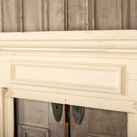 #45370 Salvaged Antique Wood Fireplace Mantel image 4