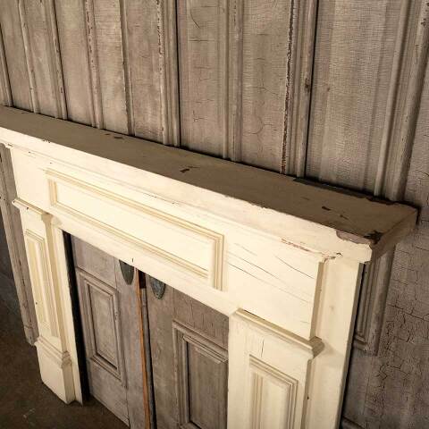 #45370 Salvaged Antique Wood Fireplace Mantel image 5