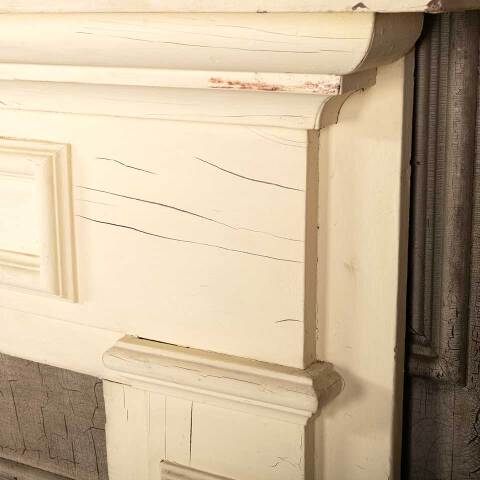 #45370 Salvaged Antique Wood Fireplace Mantel image 6