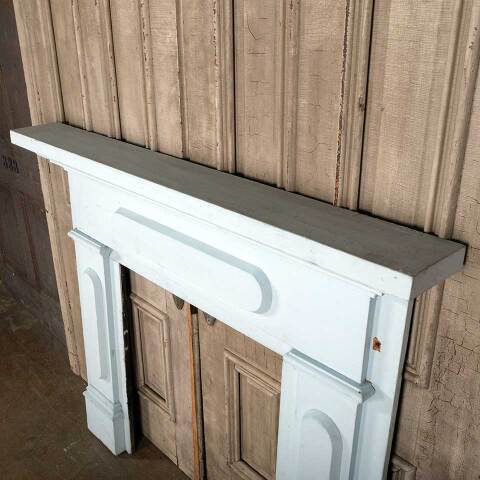 #45378 Salvaged Antique Wood Fireplace Mantel image 6