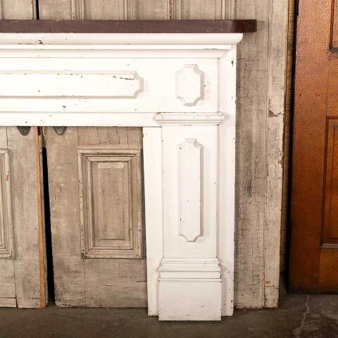 #45380 Salvaged Antique Wood Fireplace Mantel image 5