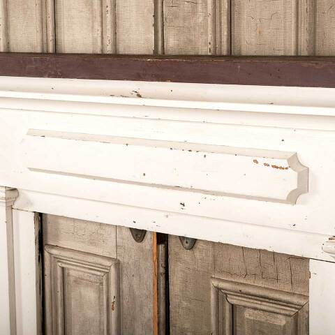 #45380 Salvaged Antique Wood Fireplace Mantel image 6