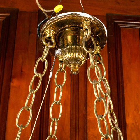 #45383 Salvaged Antique 5 Light Chandelier image 4