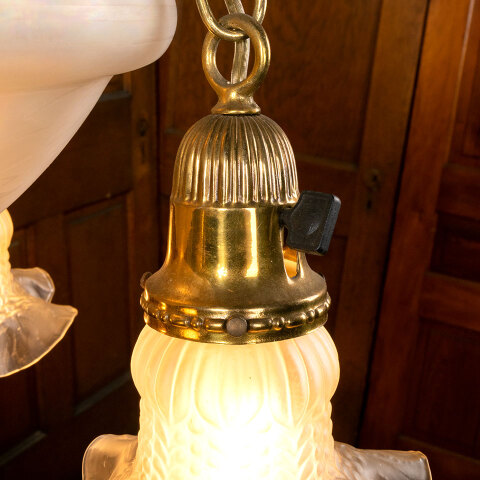 #45383 Salvaged Antique 5 Light Chandelier image 6