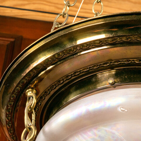 #45383 Salvaged Antique 5 Light Chandelier image 8