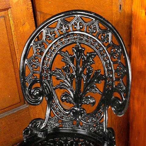 #45413 Vintage Style Cast Aluminum Garden Chair image 2