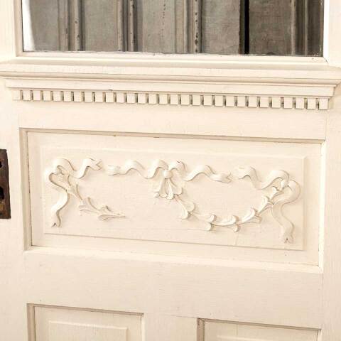 #45431 32x89 Salvaged Antique Half Lite Entry Door image 4