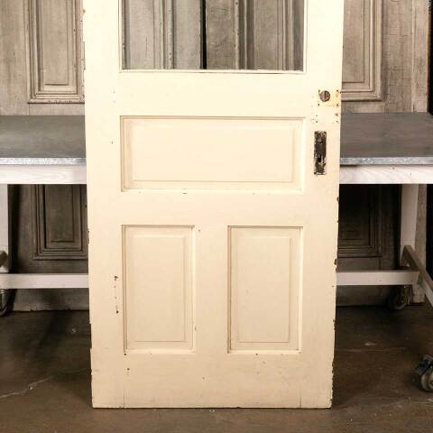 #45431 32x89 Salvaged Antique Half Lite Entry Door image 7