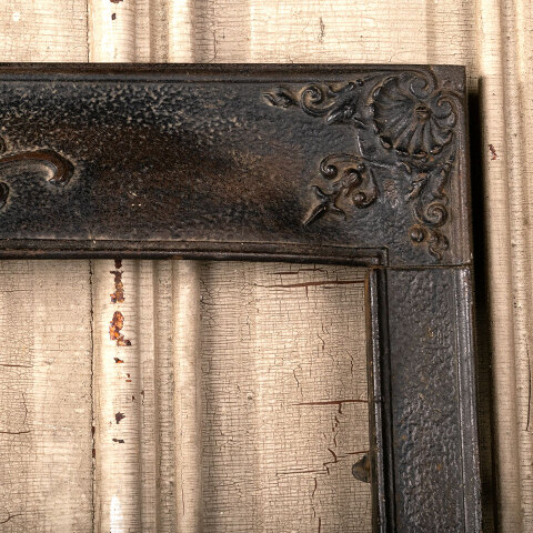 #45468 Salvaged Antique Cast Iron Fireplace Surround image 3