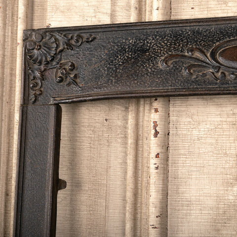 #45468 Salvaged Antique Cast Iron Fireplace Surround image 6