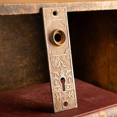 #45551 Antique Lockwood Doorknob Backplate image 5
