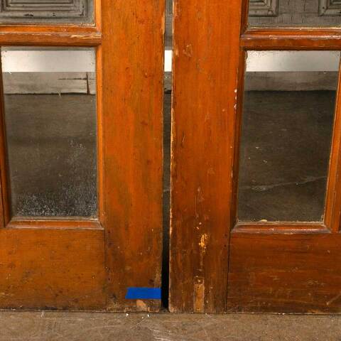 #45562 60x79 Antique Pine 15 Lite French Doors image 8