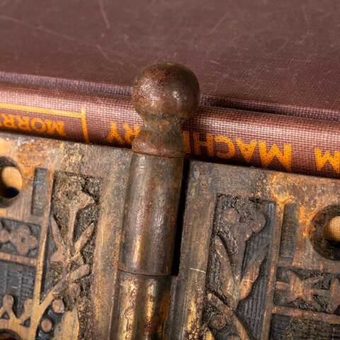 #45567 3 1/2" Antique Ball Finial Door Hinge image 4