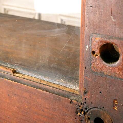 #45625 34x84 Salvaged Antique Half Lite Entry Door image 4