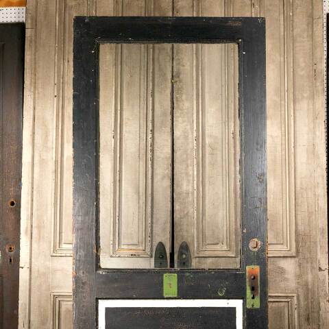 #45626 34x83 Salvaged Antique Half Lite Entry Door image 5