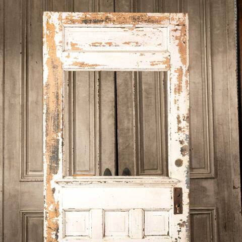 #45627 32x78 Salvaged Antique Half Lite Entry Door image 2