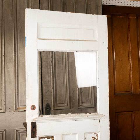 #45628 32x78 Salvaged Antique Half Lite Entry Door image 2