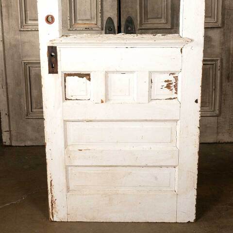 #45628 32x78 Salvaged Antique Half Lite Entry Door image 3