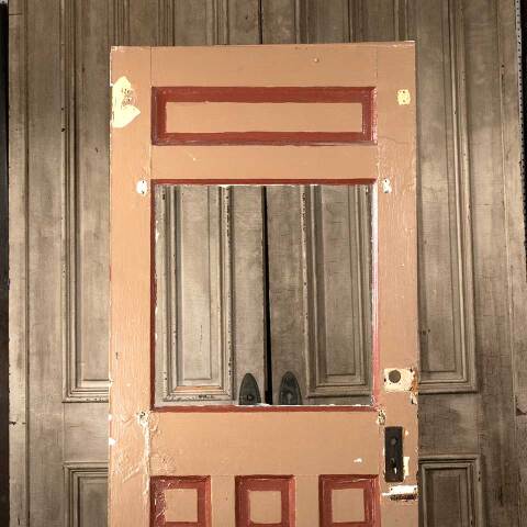 #45628 32x78 Salvaged Antique Half Lite Entry Door image 5