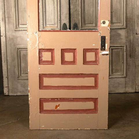 #45628 32x78 Salvaged Antique Half Lite Entry Door image 6