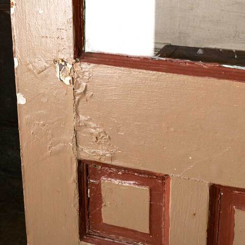 #45628 32x78 Salvaged Antique Half Lite Entry Door image 7