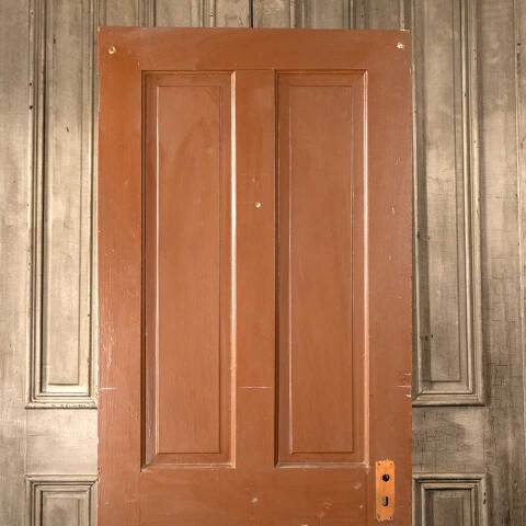 #45629 30x77 Salvaged Antique 4 Panel Interior Door image 5