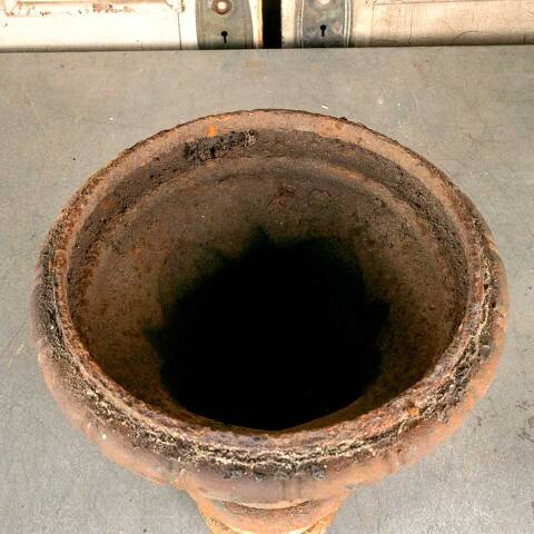 #45653 Salvaged Antique Cast Iron Street Lamp Part image 4